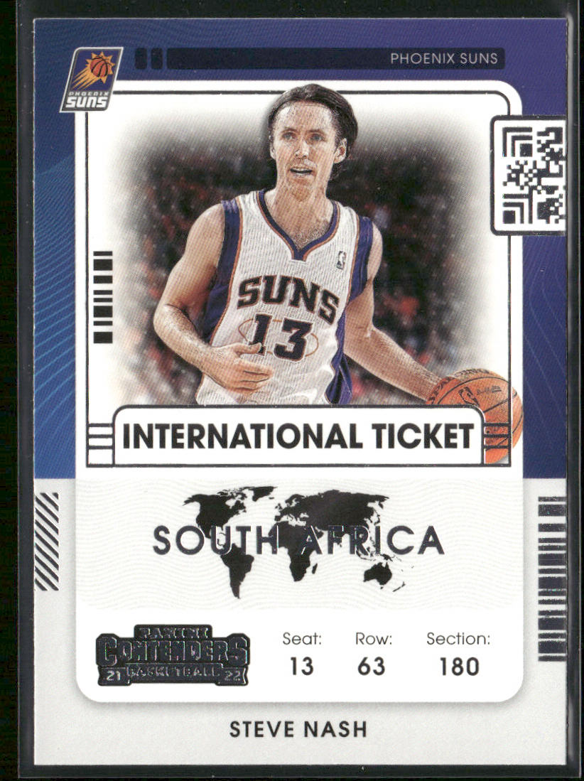 Steve Nash 2021-22 Panini Contenders International Ticket #10 Phoenix Suns