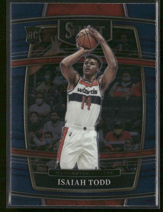Isaiah Todd 2021-22 Panini Select Blue (Retail Base) #65 RC Washington Wizards