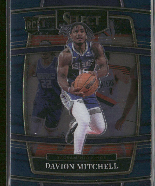 Davion Mitchell 2021-22 Panini Select Blue (Retail Base) #23 RC Sacramento Kings