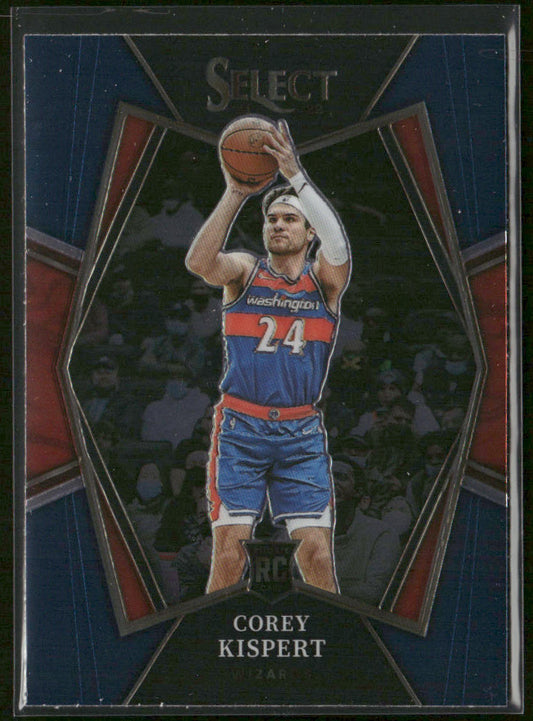 Corey Kispert 2021-22 Panini Select Blue (Retail Base) #176 RC Wizards