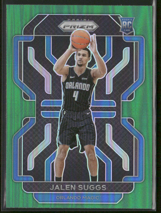 Jalen Suggs 2021-22 Panini Prizm Green Wave #314 RC Orlando Magic
