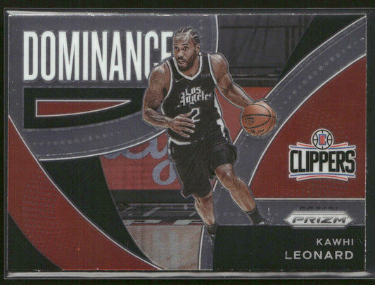 Kawhi Leonard 2021-22 Panini Prizm Dominance #22 Los Angeles Clippers front