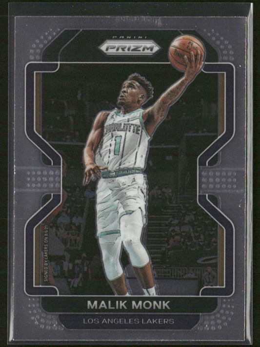 Malik Monk 2021-22 Panini Prizm #56 Los Angeles Lakers front