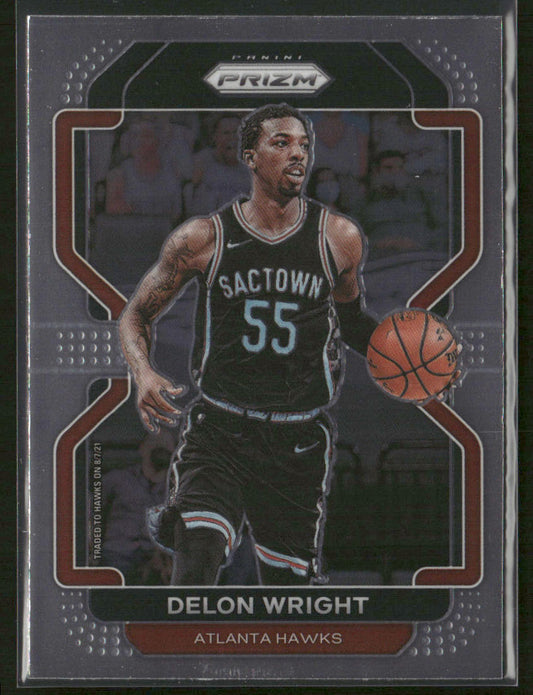 Delon Wright 2021-22 Panini Prizm #57 Atlanta Hawks front
