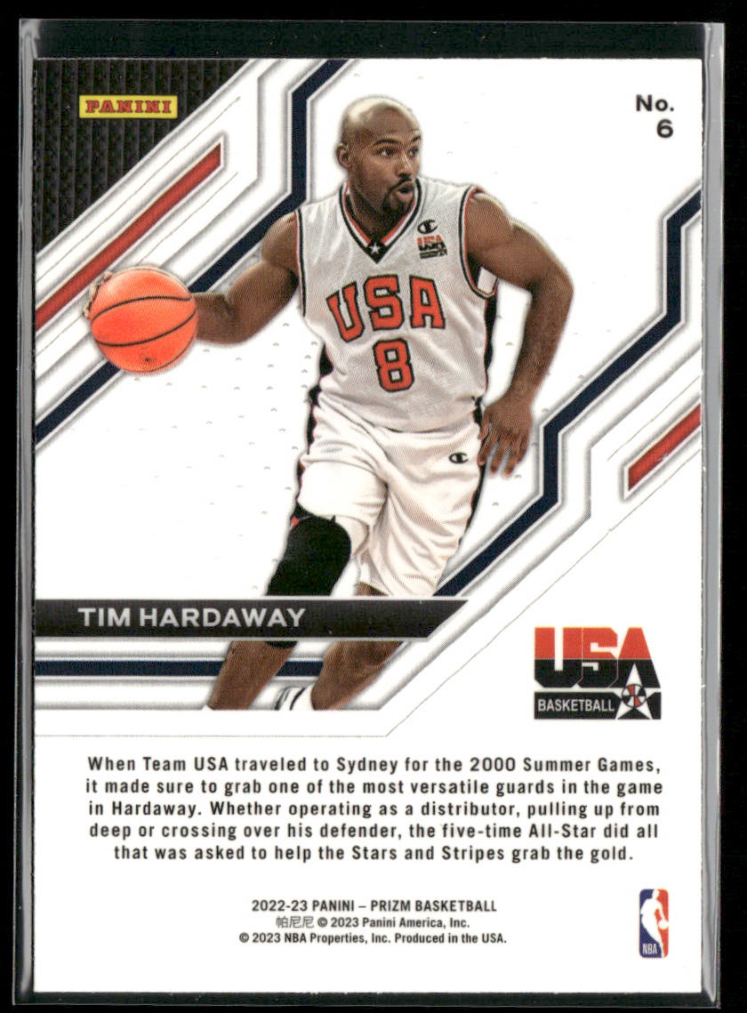 Tim Hardaway 2022-23 Panini Prizm USA Basketball #6 USA