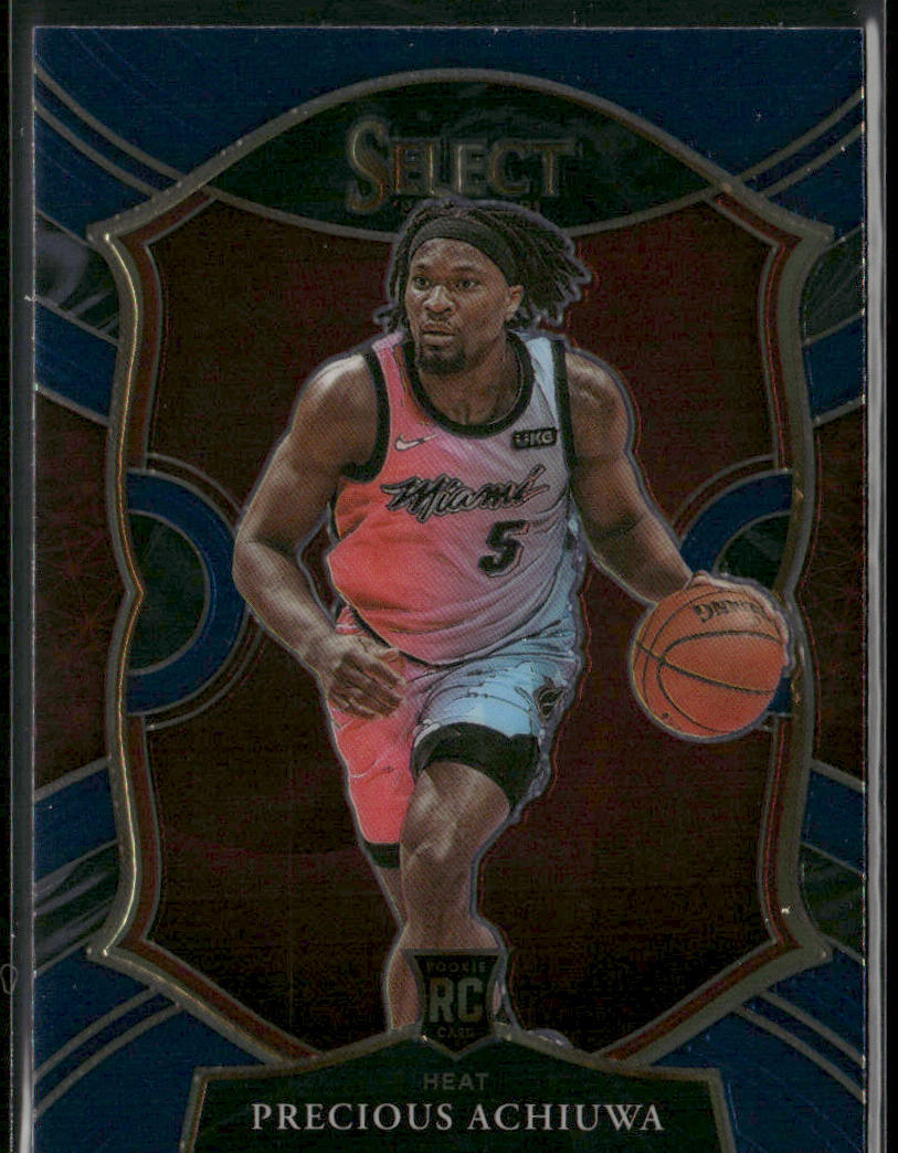 Precious Achiuwa 2020-21 Panini Select Blue #80 RC Miami Heat