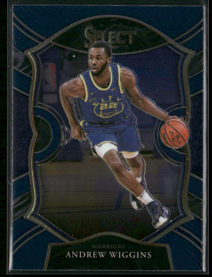 Andrew Wiggins 2020-21 Panini Select Blue #6 Golden State Warriors