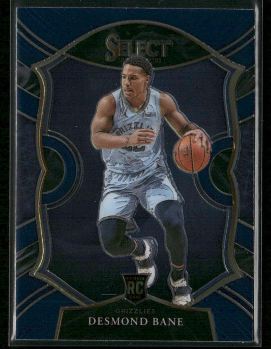 Desmond Bane 2020-21 Panini Select Blue #90 RC Memphis Grizzlies
