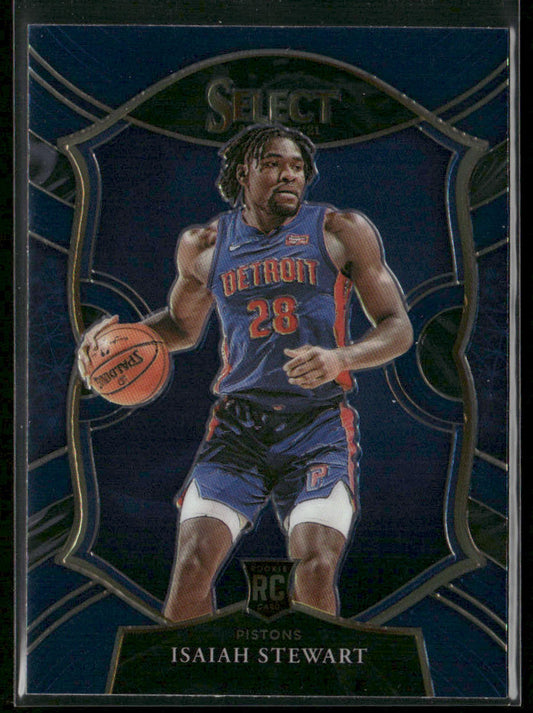 Isaiah Stewart 2020-21 Panini Select Blue #76 RC Detroit Pistons