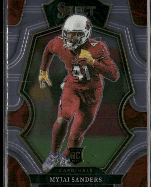 Myjai Sanders 2022 Panini Select #103 RC Arizona Cardinals
