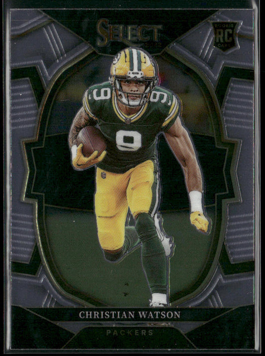 Christian Watson 2022 Panini Select #53 RC Green Bay Packers