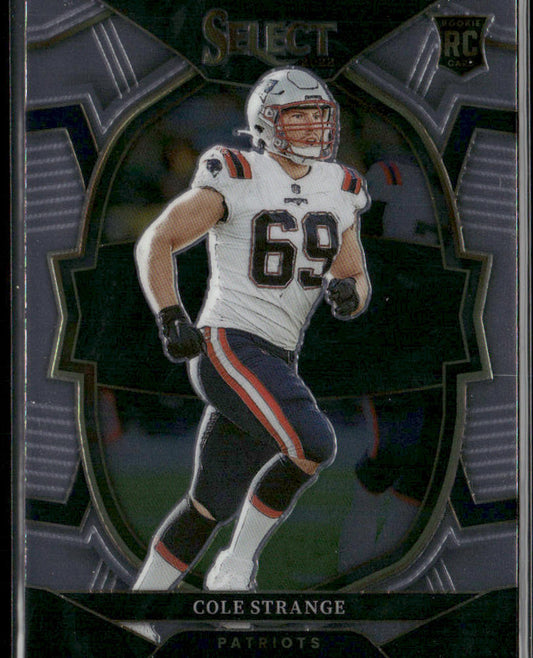 Cole Strange 2022 Panini Select #91 RC New England Patriots