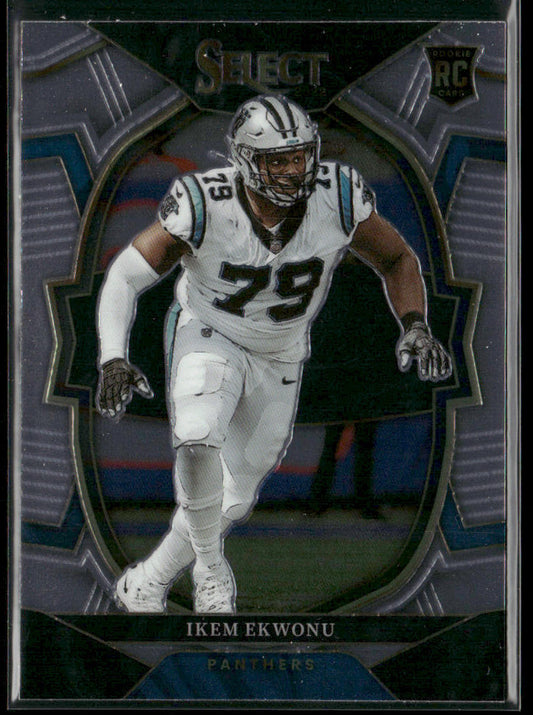 Ikem Ekwonu 2022 Panini Select #34 RC Carolina Panthers