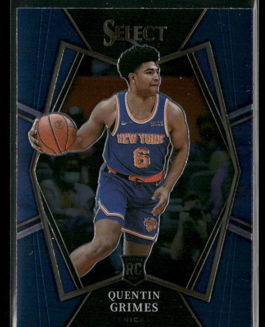 Quentin Grimes 2021-22 Panini Select Blue Prizms #159 RC New York Knicks