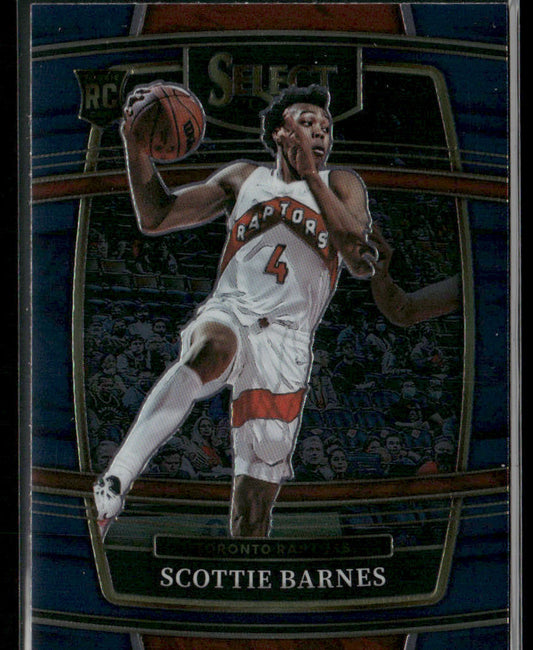 Scottie Barnes 2021-22 Panini Select Blue (Retail Base) #74 RC Toronto Raptors