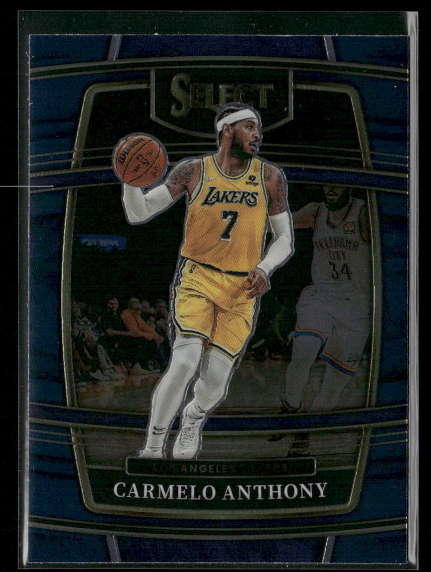 Carmelo Anthony 2021-22 Panini Select Blue (Retail Base) #31 Los Angeles Lakers