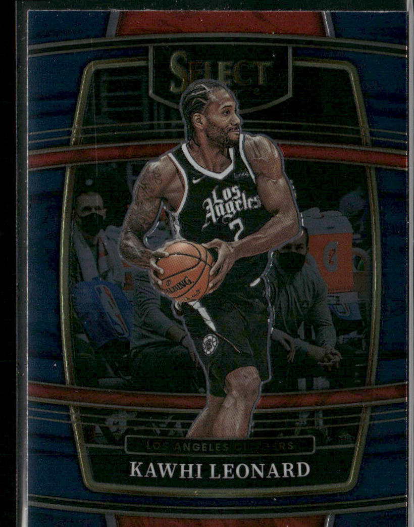 Kawhi Leonard 2021-22 Panini Select Blue (Retail Base) #20 Los Angeles Clippers