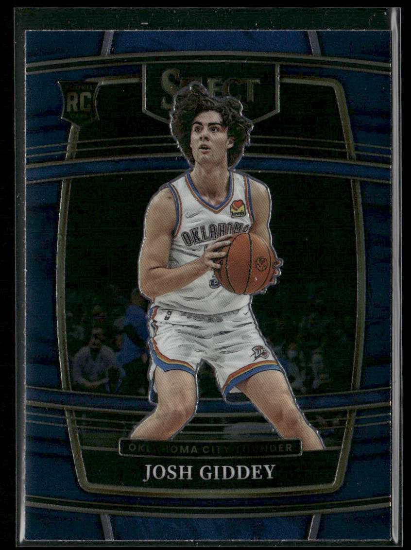Josh Giddey 2021-22 Panini Select Blue (Retail Base) #58 RC City Thunder