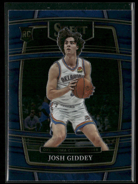 Josh Giddey 2021-22 Panini Select Blue (Retail Base) #58 RC City Thunder