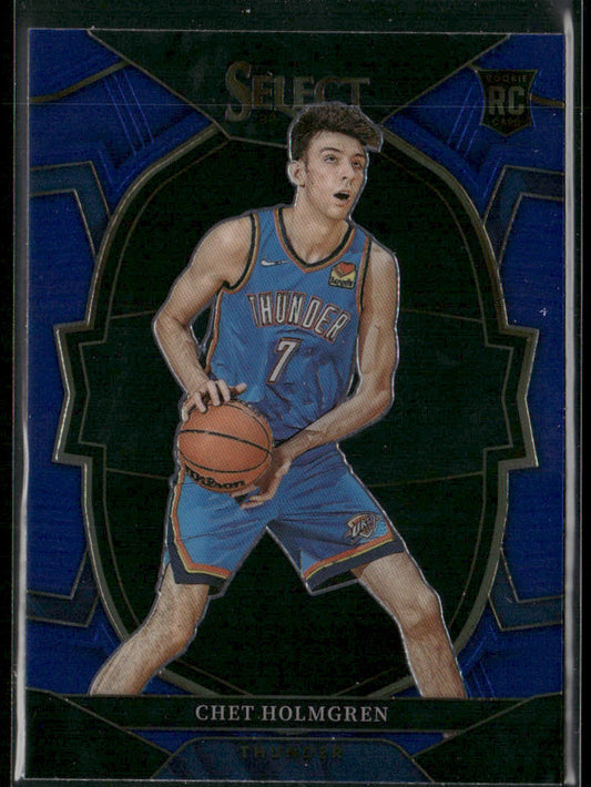 Chet Holmgren 2022-23 Panini Select Blue (Retail Base) #83 RC City Thunder