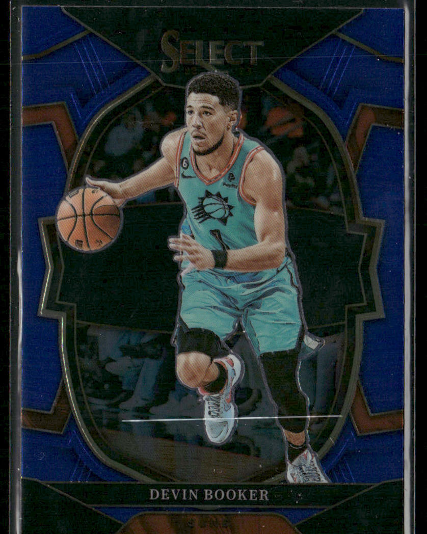 Devin Booker 2022-23 Panini Select Blue (Retail Base) #38 Phoenix Suns