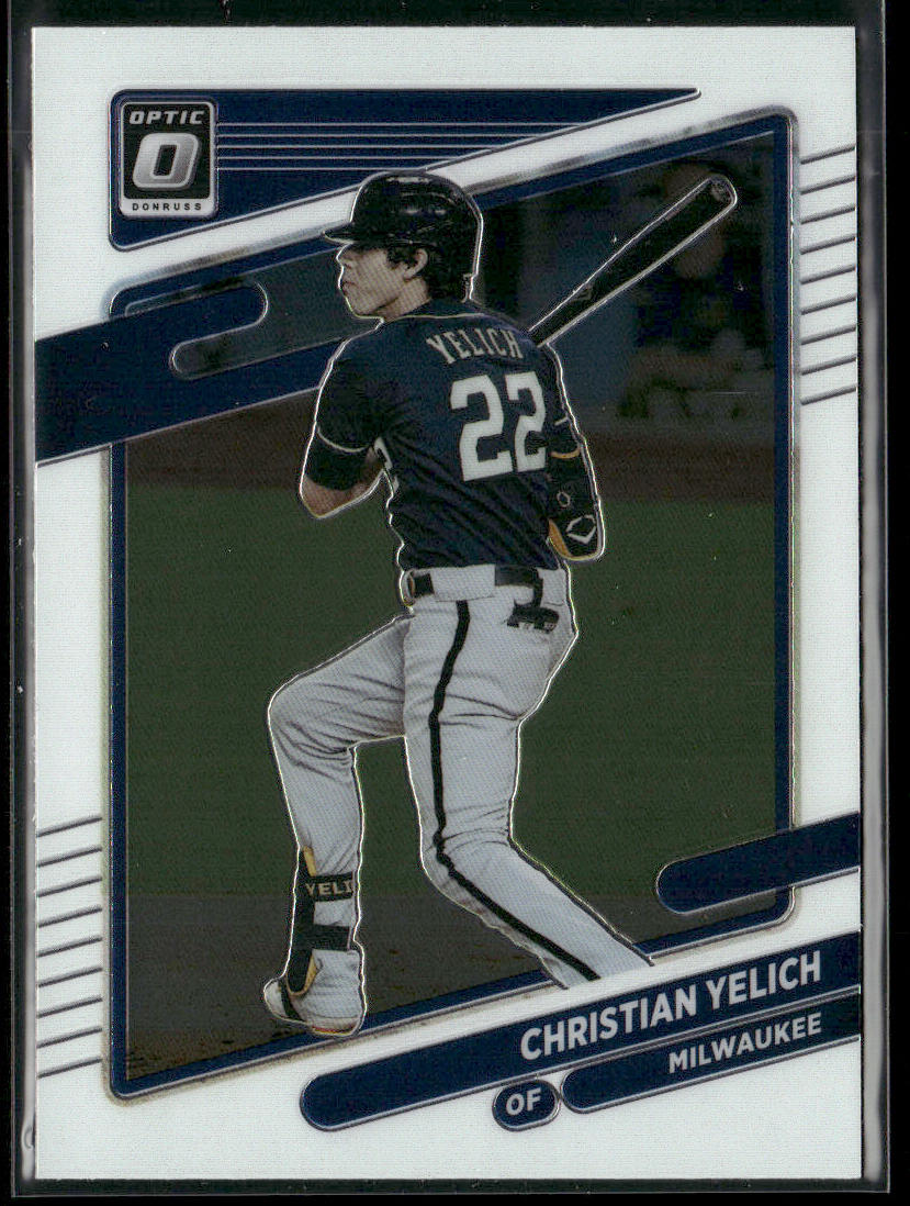 Christian Yelich 2021 Donruss Optic #193 Milwaukee Brewers