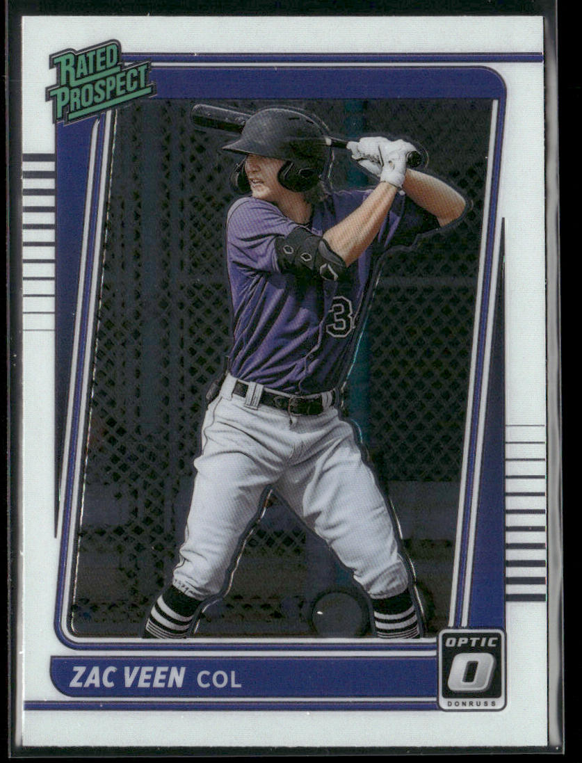 Zac Veen 2021 Donruss Optic Rated Prospect #RP10 Colorado Rockies