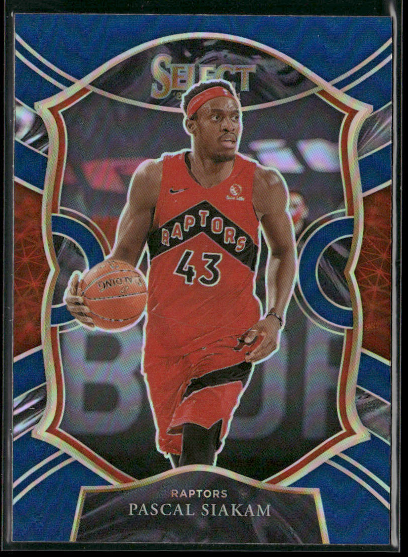 Pascal Siakam 2020-21 Panini Select Blue Prizms #46 Toronto Raptors