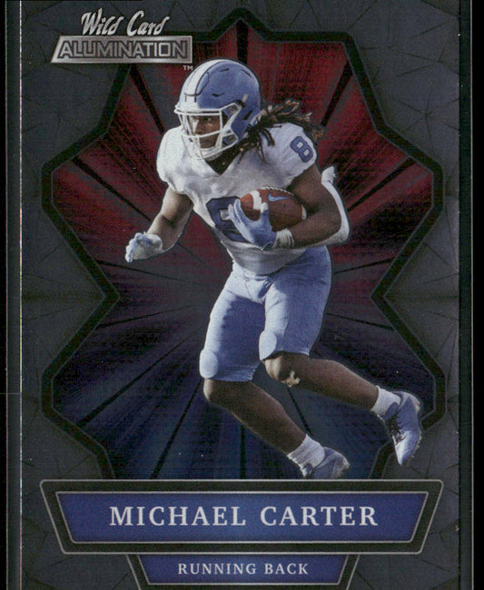 Michael Carter 2021 Wild Card Alumination #ABC-37 RC North Carolina Tar Heels front