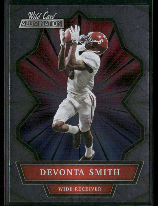 Devonta Smith 2021 Wild Card Alumination #ABC-7 Alabama Crimson Tide