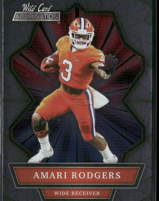 Amari Rodgers 2021 Wild Card Alumination #ABC-45 Clemson Tigers front