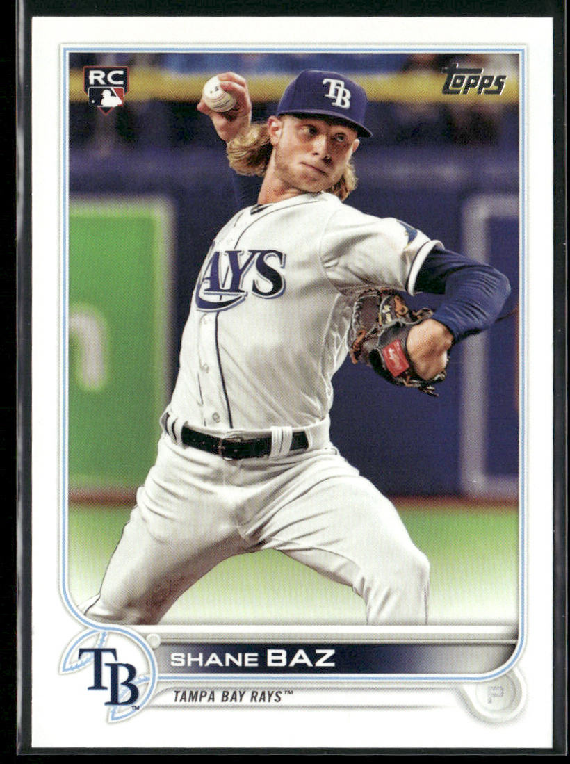 Shane Baz 2022 Topps #421 RC Tampa Bay Rays front
