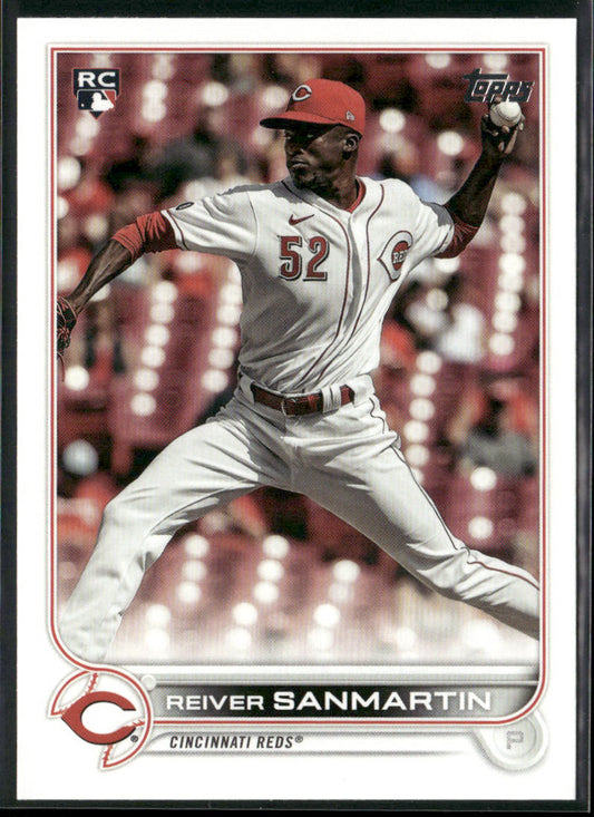 Reiver Sanmartin 2022 Topps #619 RC Cincinnati Reds