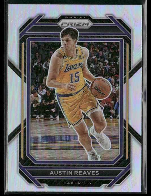 Austin Reaves 2022-23 Panini Prizm Prizms Silver #123 Los Angeles Lakers