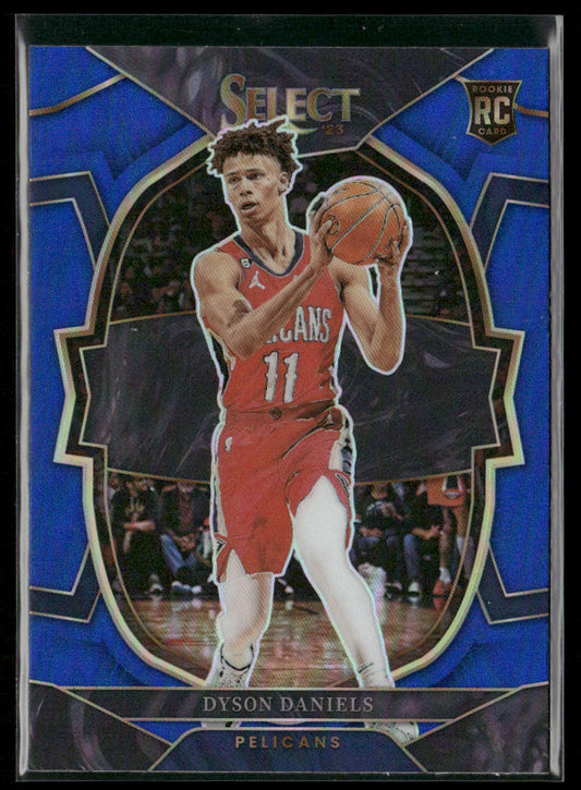 Dyson Daniels 2022-23 Panini Select Blue Prizms #67 RC New Orleans Pelicans
