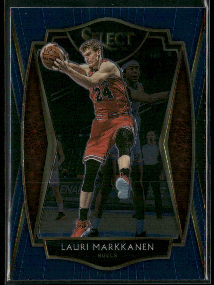 Lauri Markkanen 2020-21 Panini Select Blue #162 Chicago Bulls
