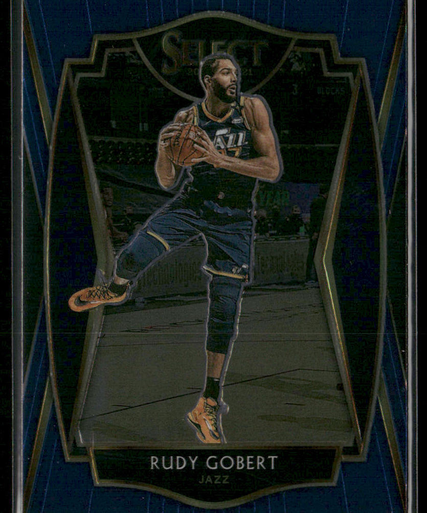 Rudy Gobert 2020-21 Panini Select Blue #146 Utah Jazz
