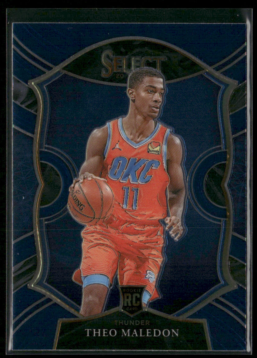 Theo Maledon 2020-21 Panini Select Blue #94 RC Oklahoma City Thunder