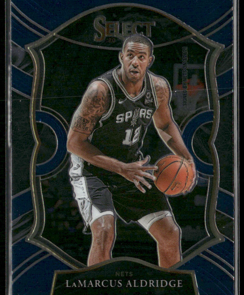 LaMarcus Aldridge 2020-21 Panini Select Blue #49 Brooklyn Nets