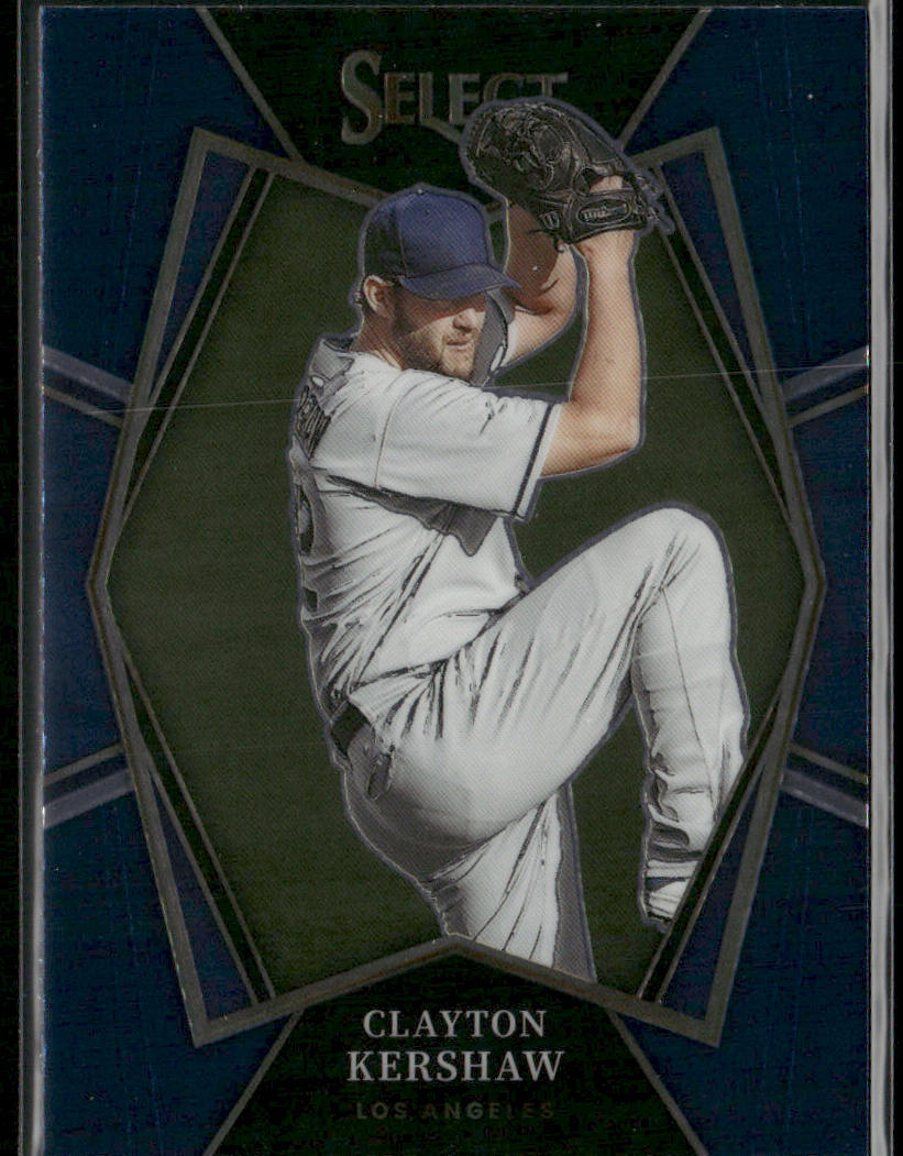 Clayton Kershaw 2022 Panini Select Blue Retail Base #149 Los Angeles Dodgers