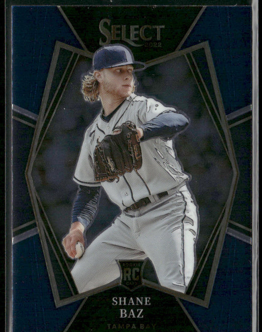Shane Baz 2022 Panini Select Blue Retail Base #107 RC Tampa Bay Rays