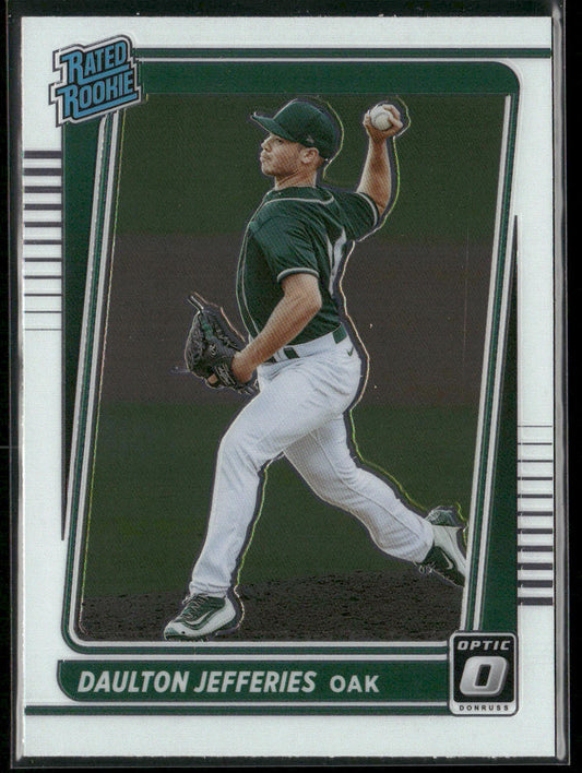 Daulton Jefferies 2021 Donruss Optic #69 RC Oakland Athletics