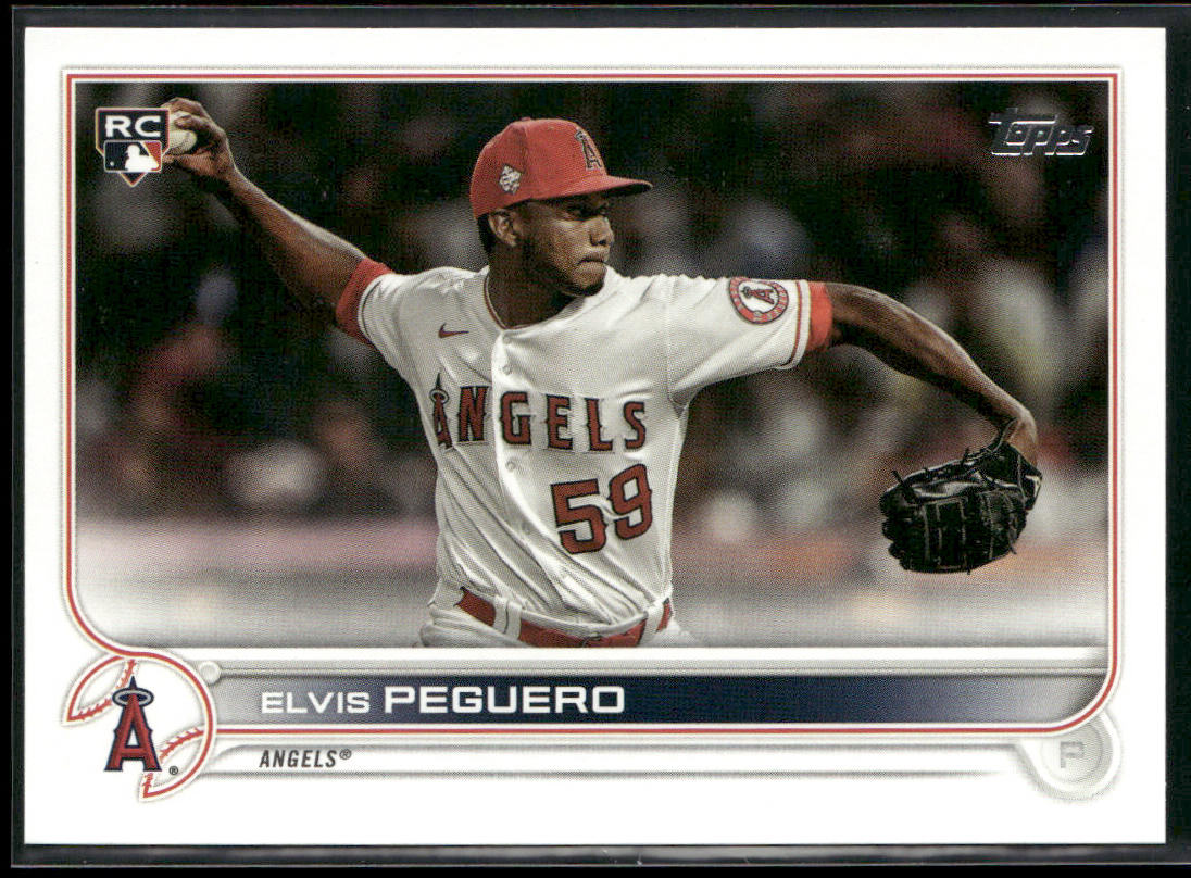 Elvis Peguero 2022 Topps #541 RC Los Angeles Angels front