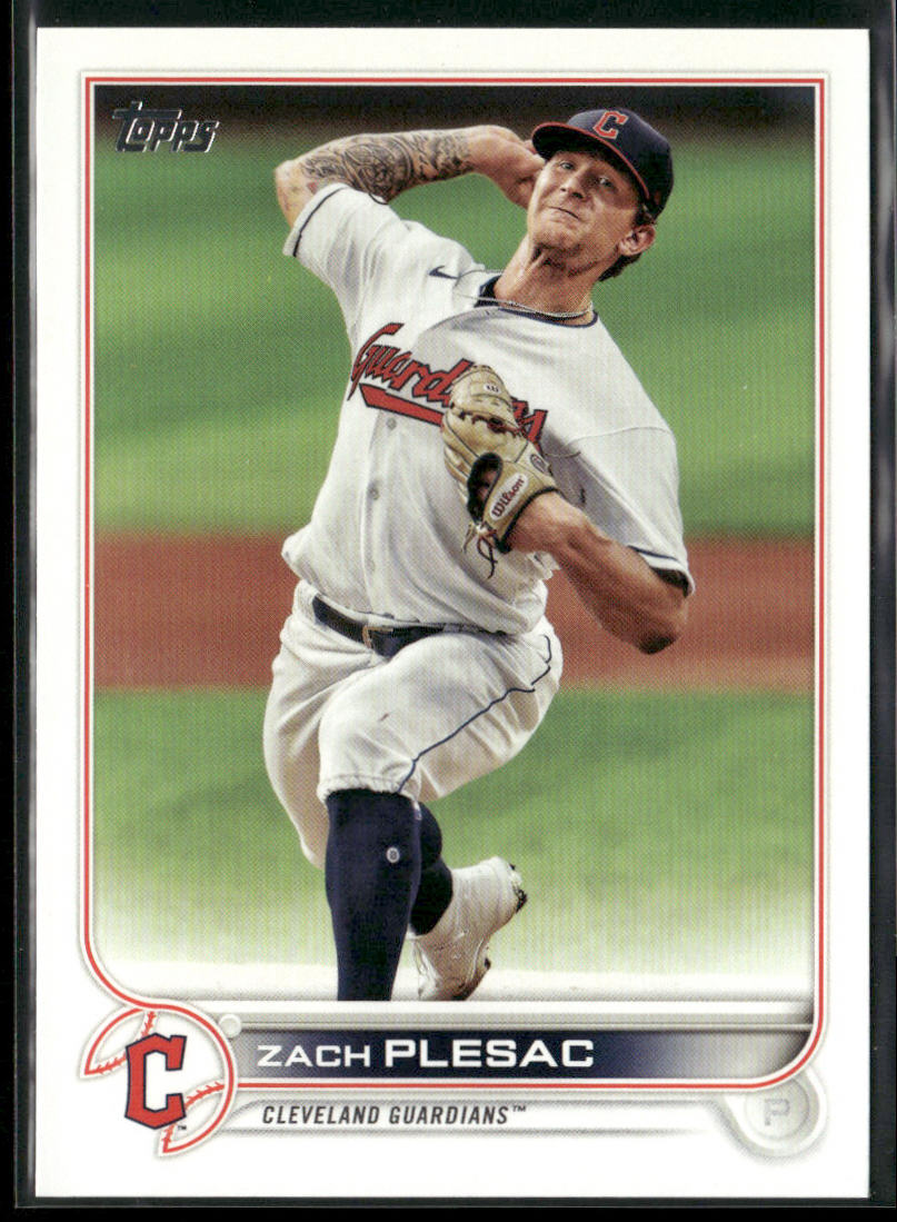 Zach Plesac 2022 Topps #377 Cleveland Guardians front