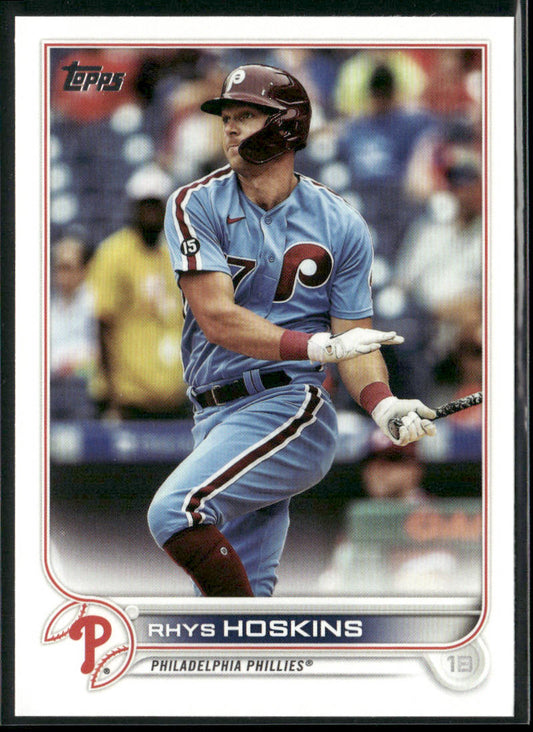 Rhys Hoskins 2022 Topps #523 Philadelphia Phillies front