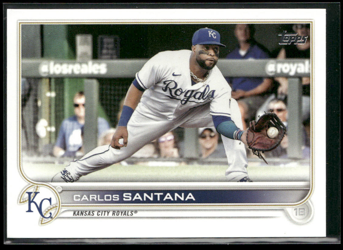 Carlos Santana 2022 Topps #510 Kansas City Royals front