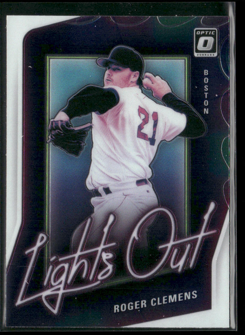 Roger Clemens 2021 Donruss Optic Lights Out #LO13 Boston Red Sox