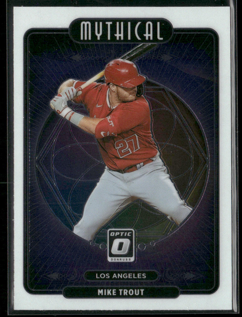 Mike Trout 2021 Donruss Optic Mythical #M9 Los Angeles Angels
