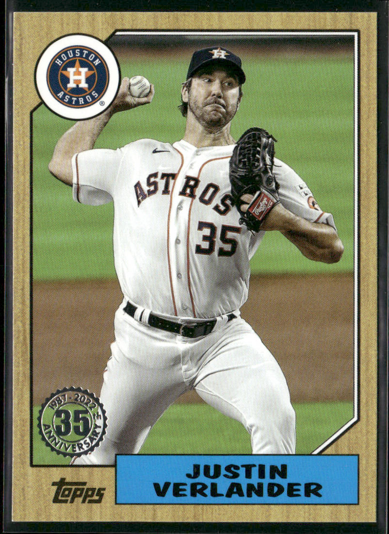 Justin Verlander 2022 Topps 1987 Baseball 35th Anniversary (Series Two) #87TB-16