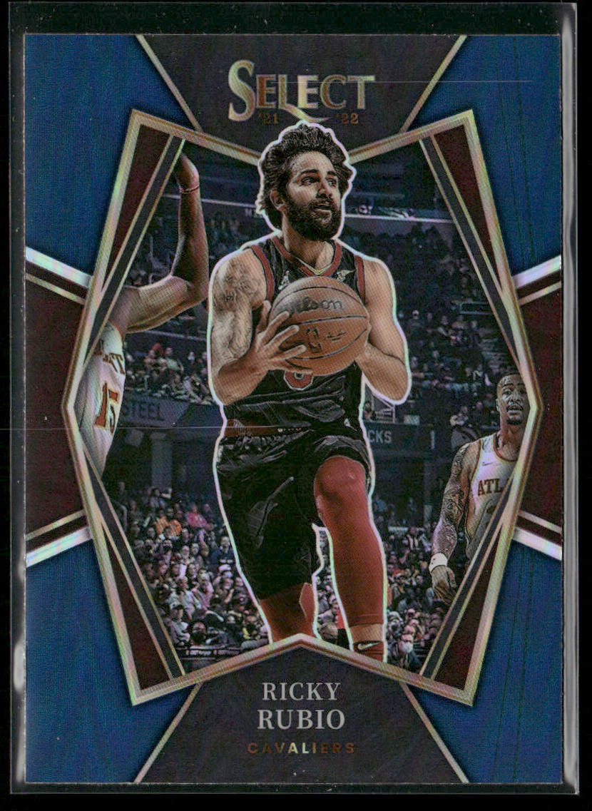 Ricky Rubio 2021-22 Panini Select Blue Prizms #169 Cleveland Cavaliers